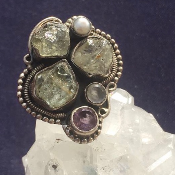 🔮Chrysoberyl Moonstone Amethyst Pearl Silver 🙌🏾 - Picture 5 of 5